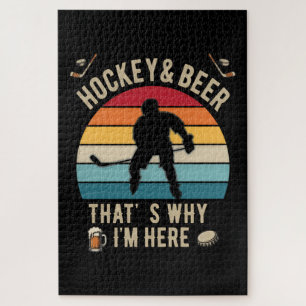 Puzzle Hockey Angustioso y Hockey de Castigo de Cerveza P