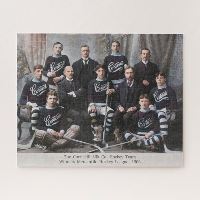 Puzzle Hockey de Canadá de época 1906 (Horizontal)