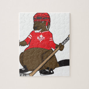 Puzzle Hockey del castor de Canadá 150 en 2017