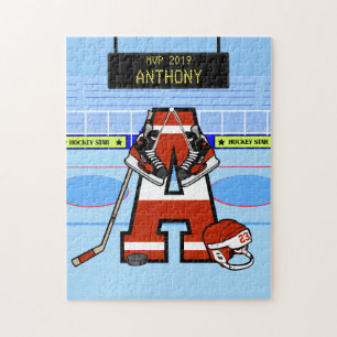 Puzzle Hockey sobre hielo inicial personalizado
