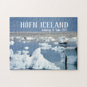 Puzzle Höfn Islandia Icebergs & Lake Blue Ice Glaciar
