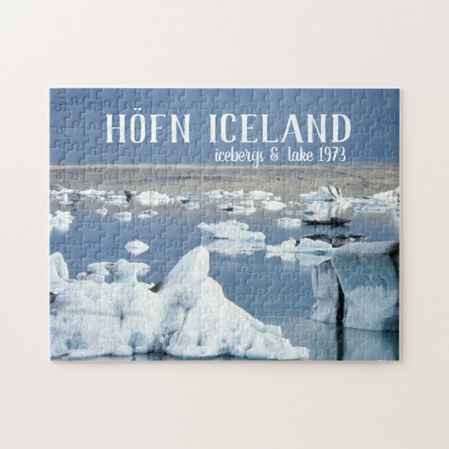 Puzzle Höfn Islandia Icebergs & Lake Blue Ice Glaciar (Horizontal)