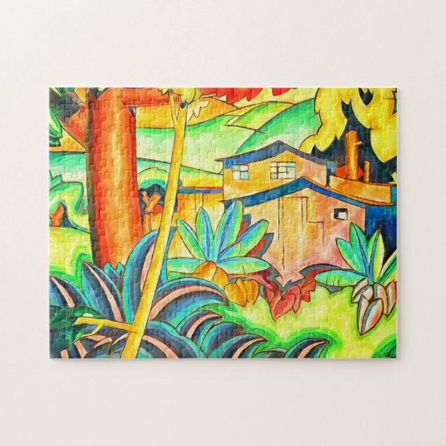 Puzzle Hogar Colorido en la Isla de Honolulu (Horizontal)