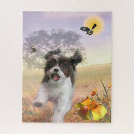 Puzzle Hogar de cola alta para perros Apso de Lhasa