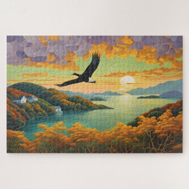 Puzzle Hogar volador (Horizontal)