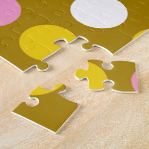 Puzzle Hogar y negocios, puntos de polka de colores brill