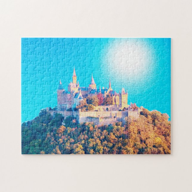 Puzzle Hohenzollern Castle Germany Pintura (Horizontal)