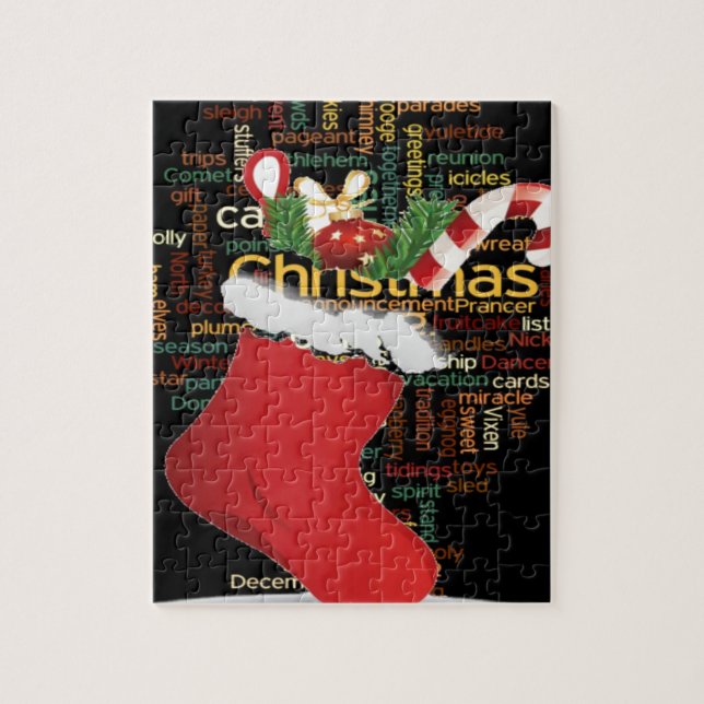 Puzzle HoHoHo! Merry Christmas GIFTS and a Happy New Year (Vertical)