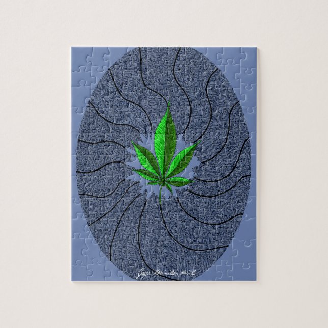 Puzzle Hoja de cáñamo 13 (Vertical)