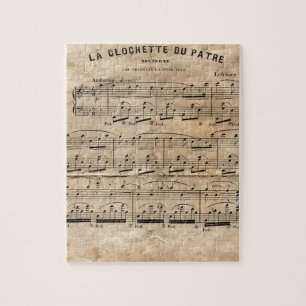 Puzzle Hoja de música