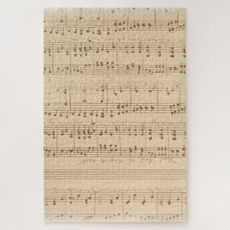 Puzzle hoja de música vintage