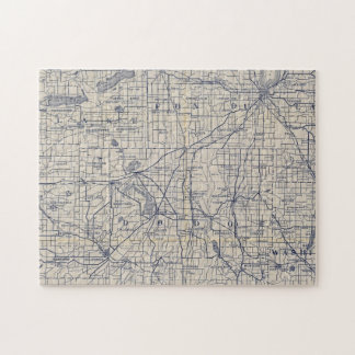 Puzzle Hoja de ruta para bicicletas de Wisconsin 4