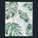 Puzzle Hoja dividida de palmas tropicales<br><div class="desc">"Split Leaf II" de Grace Popp. Una paleta muda de vegetación tropical.</div>