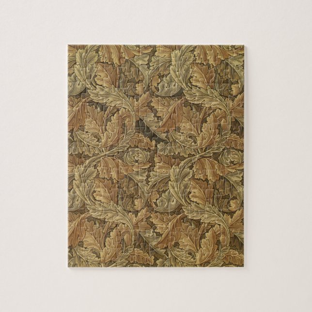 Puzzle Hojas de Acanthus por William Morris, textil antig (Vertical)