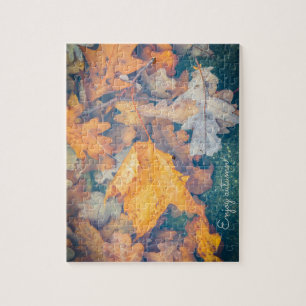 Puzzle Hojas de otoño flotantes
