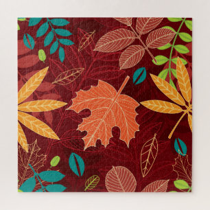 Puzzle Hojas de Otoño: Patrón de la Naturaleza sin Mar