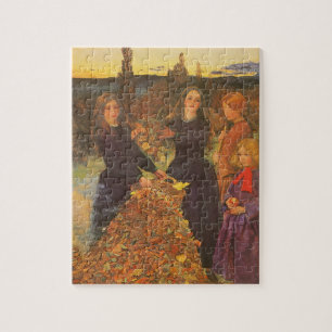 Puzzle Hojas de otoño por Sir John Everett Millais