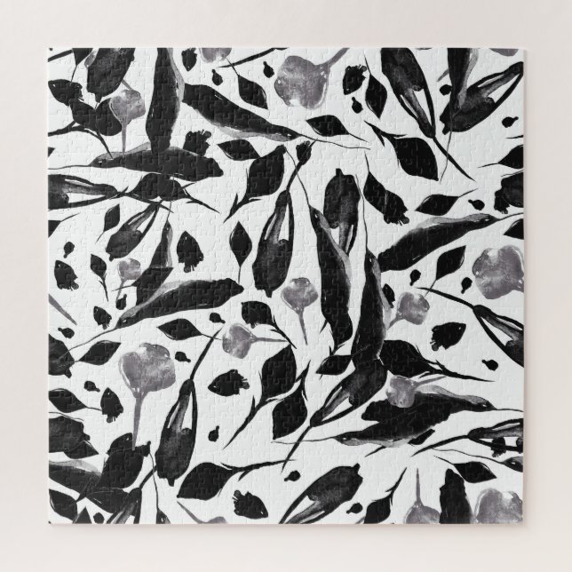 Puzzle Hojas de Otoño Vintage, Fondo Sin Marea. (Vertical)