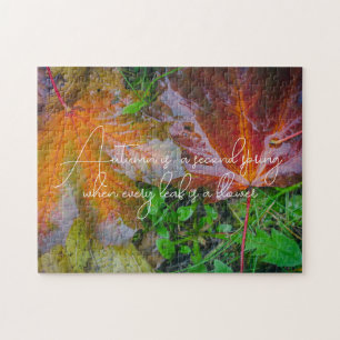 Puzzle Hojas rojas de arce