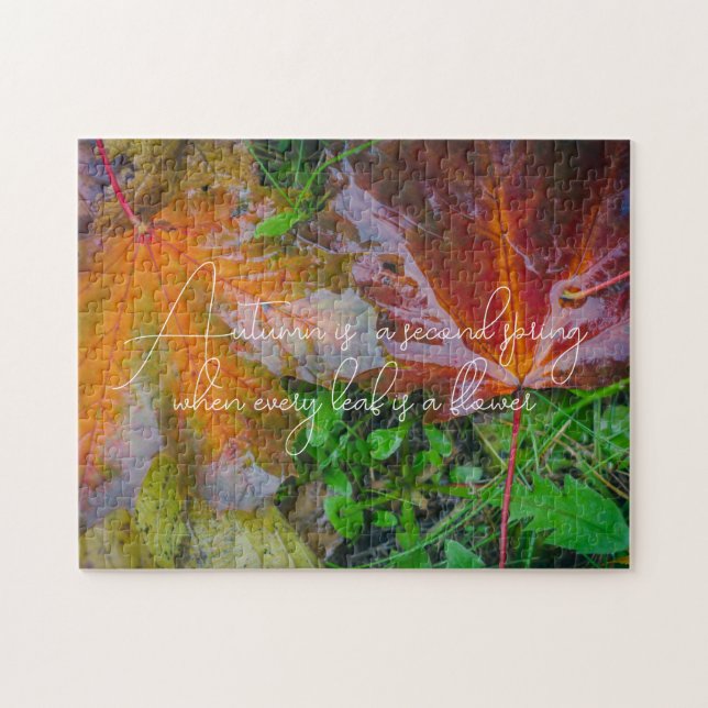 Puzzle Hojas rojas de arce (Horizontal)