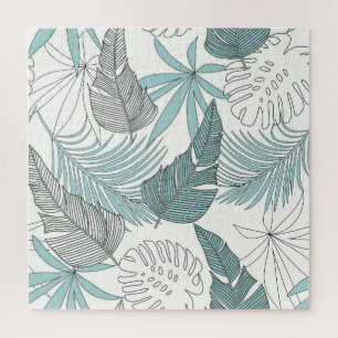 Puzzle Hojas Tropicales: Brillante Tendencia Sin Marea