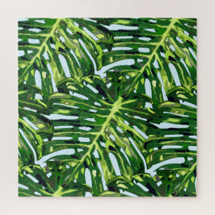 Puzzle Hojas tropicales de Monstera - Verdor -