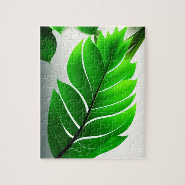 Puzzle Hojas verdes (Vertical)