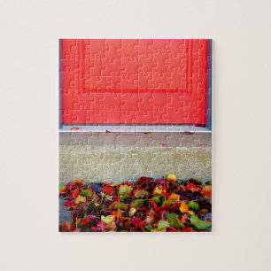 Puzzle Hojas y puerta