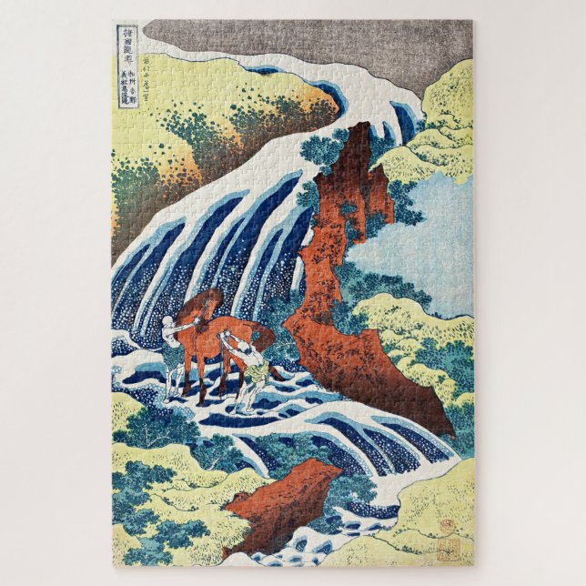 Puzzle Hokusai - Las cataratas de lavado de caballos Yosh (Vertical)