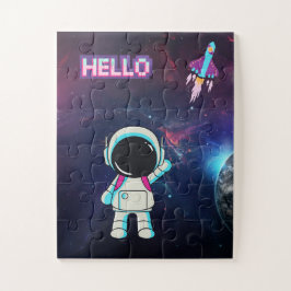 Puzzle "Hola desde el espacio"