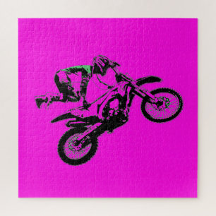 Puzzle Holding On - Freestyle Motocross Stunt