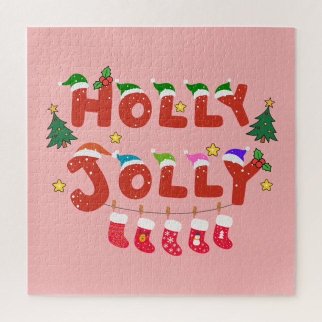 Puzzle Holly Jolly (Vertical)