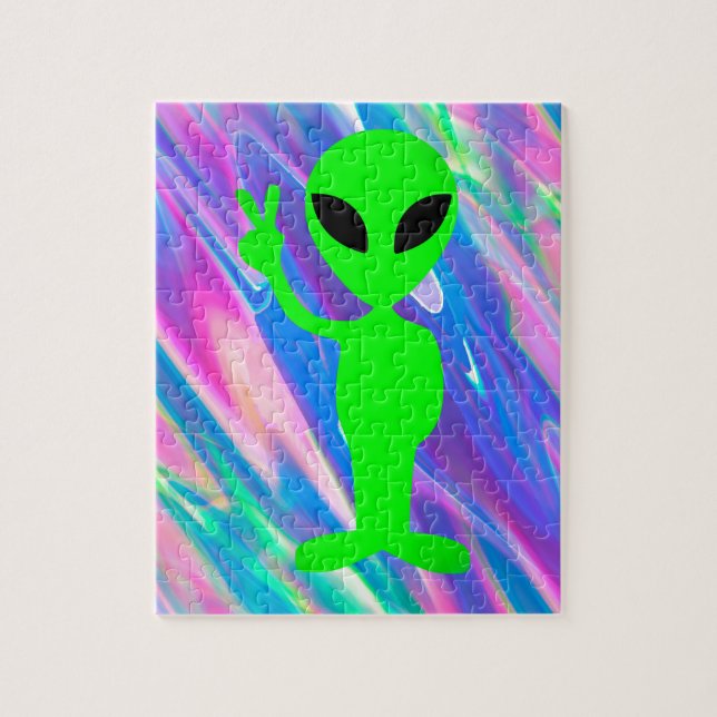 Puzzle holograma alienígena (Vertical)