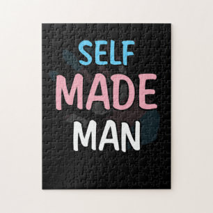 Puzzle Hombre autohecho transman regalo de bandera del or