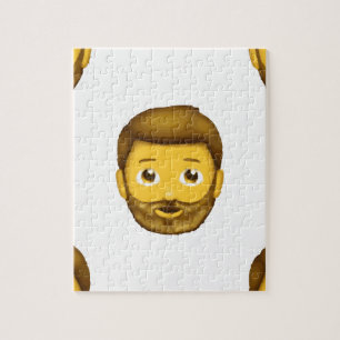 Puzzle hombre barbudo de emoji
