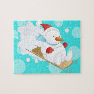 Puzzle Hombre de Nieve Personalizado