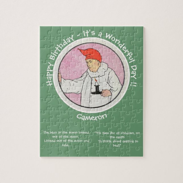 Puzzle Hombre en la luna: productos de la fiesta de cumpl (Vertical)