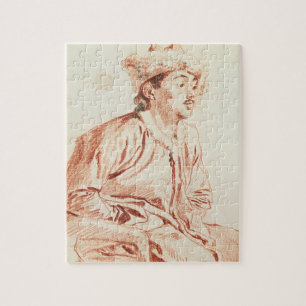 Puzzle Hombre joven en el traje oriental (dibujo)
