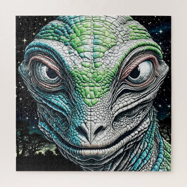 Puzzle Hombre Lizard Rebelde Ser Extraterrestre Extranjer (Vertical)