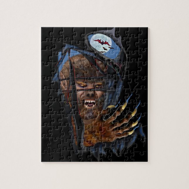 PUZZLE HOMBRE LOBO DEL RUGIDO DEL RASGÓN (Vertical)