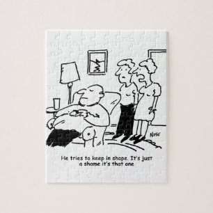 Puzzle Hombre obeso incapacitado con sobrepeso trata de m