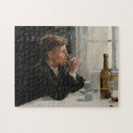 Puzzle Hombre sentado perdido en la mesa