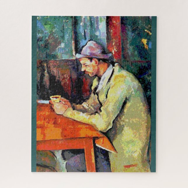 Puzzle Hombre tomando café, (Vertical)