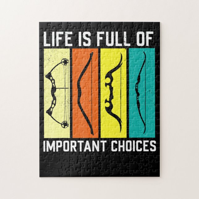 Puzzle Hombres de tiro con arco tiran regalos a los cazad (Vertical)