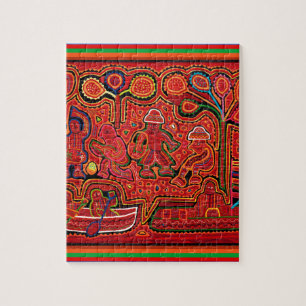 Puzzle Hombres indios Cuna en Cayucos