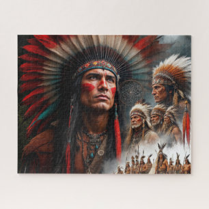 Puzzle Hombres nativos americanos