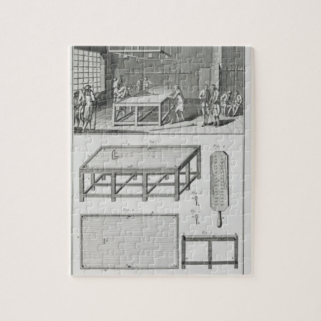 Puzzle Hombres que juegan billares, del 'DES de (Vertical)