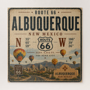 Puzzle Homenaje a la ruta 66 de Albuquerque Nuevo México