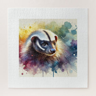 Puzzle Honey Badger 290624AREF113 - Watercolor