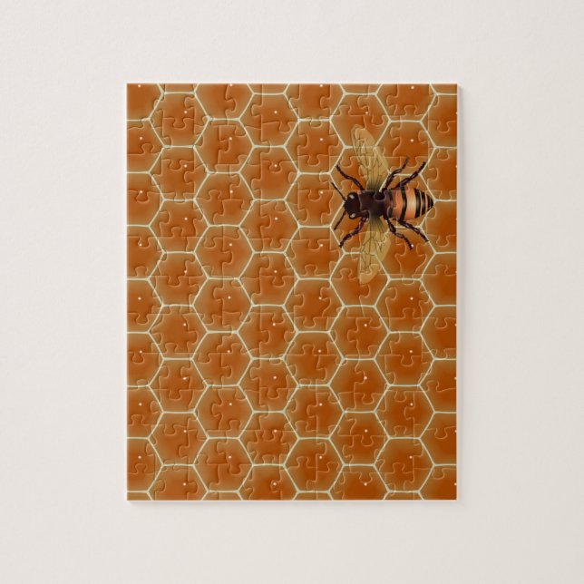 Puzzle Honey Comb y Bee (Vertical)